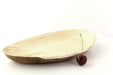 Cuenco hoja de palma con forma de huevo 400ml 270x170mm A25mm - 10Uds