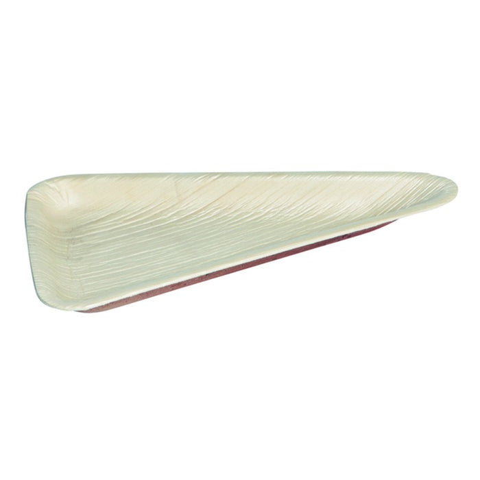 Plato triangular de hoja de palmera 240ml 250x140mm A12mm - 10Uds