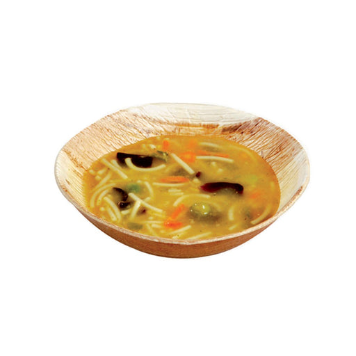 Cuenco cuadrado de hoja de palma 200ml Ø120mm A30mm - 25Uds