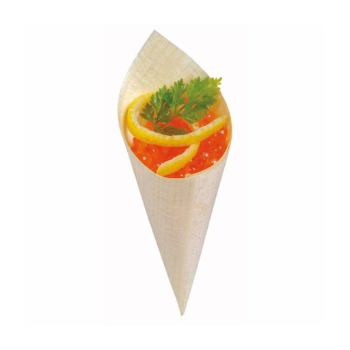 Mini Cono de madera A125mm - 100Uds