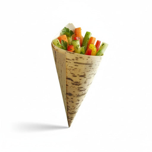 Cono de hoja de bambú 44ml A130mm - 100Uds