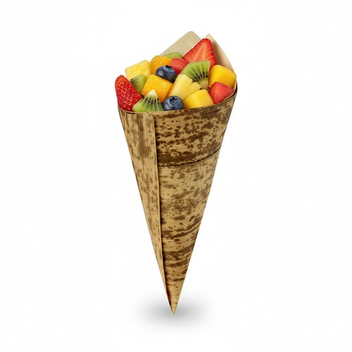 Cono de hoja de bambù 147ml A170mm - 100Uds