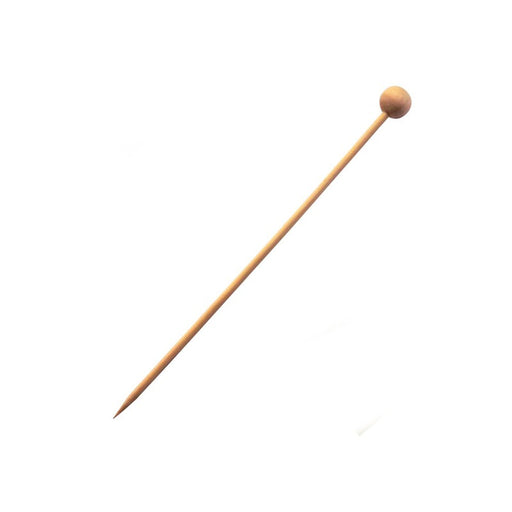 Pincho de bambú con decoración de bolas 140mm - 100Uds