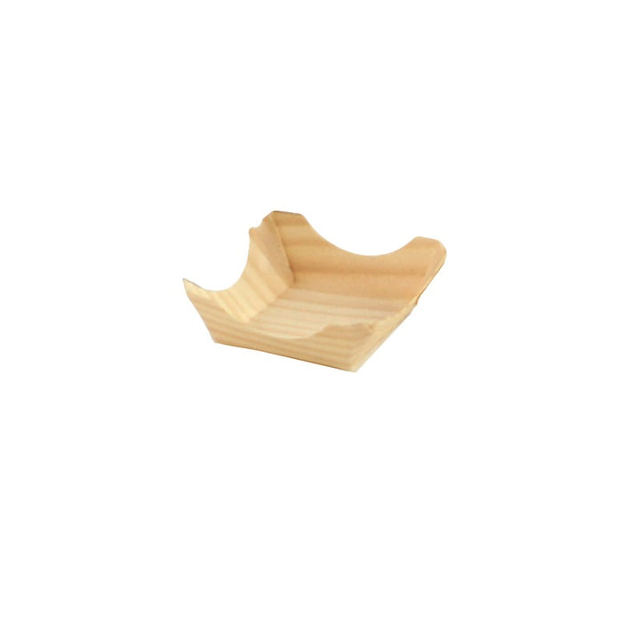 Platito cuadrado de madera 40x40mm A15mm - 100Uds
