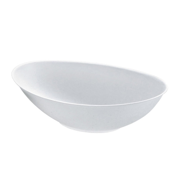 Bol ovalado de pulpa blanco BioNchic 1500ml 270x165mm A77mm - 100Uds