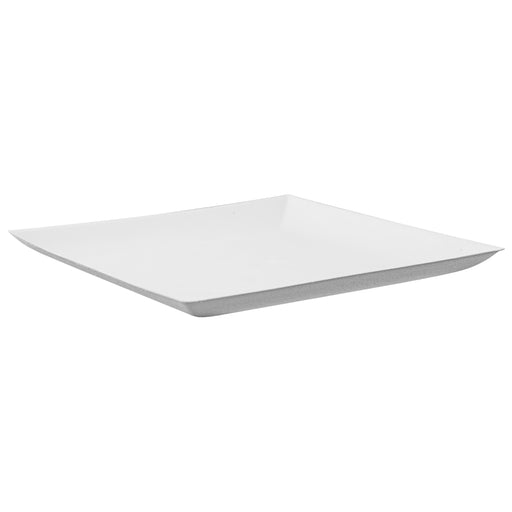 Plato cuadrado de pulpa blanco BioNchic 180x180mm - 100Uds