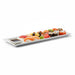 Plato rectangular de pulpa blanco BioNchic 270x90mm - 100Uds