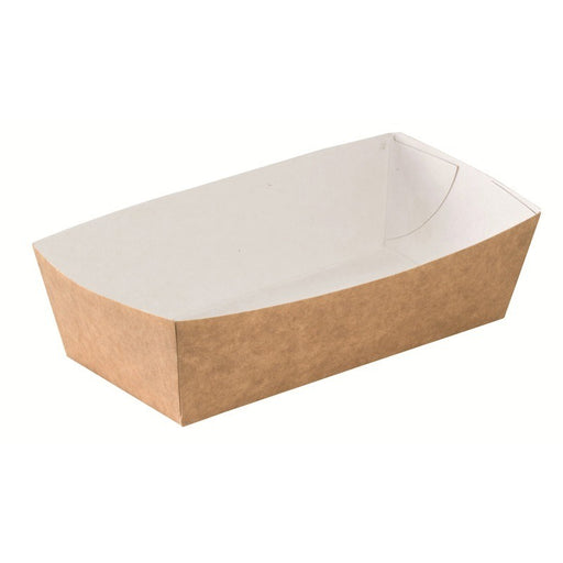 Bandeja de cartón Kraft 460ml 140x65mm A42mm - 100Uds