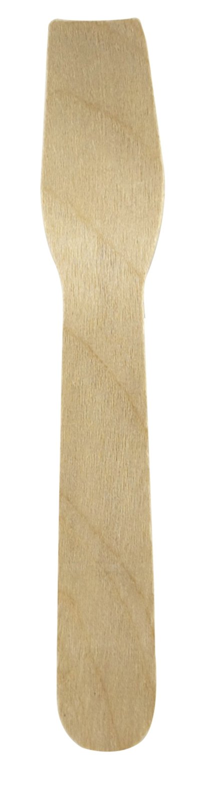 Cuchara de madera para helados envasado de papel kraft A95mm - 100Uds