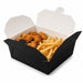 Caja de comida en cartón negra con cierre 1450ml 217x160mm A50mm - 25Uds