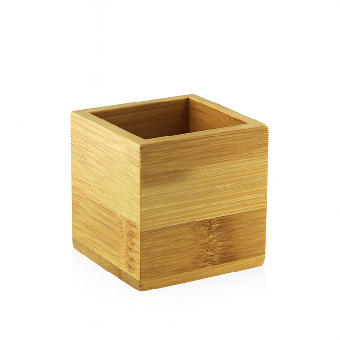 Soporte utensilios de bambu 60x60mm A60mm - 1Uds