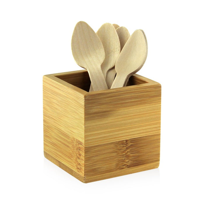 Soporte utensilios de bambu 60x60mm A60mm - 1Uds