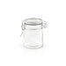 Tarros pequeños de vidrio BOKA con junta silicona negra 150ml A92mm - 12Uds