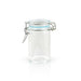 Tarros pequeños de vidrio BOKA con junta silicona azul claro 65ml A85mm - 12Uds