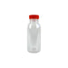 Botella RPET transparente con tapón unido naranja 56 250ml A150mm - 270Uds