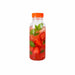 Botella RPET transparente con tapón unido naranja 56 250ml A150mm - 270Uds