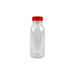Botella RPET transparente con tapón unido naranja 56 250ml A150mm - 270Uds
