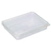 Envase rectangular PLA transparente con tapa bisagra 1000ml 217x167mm A35mm - 25Uds