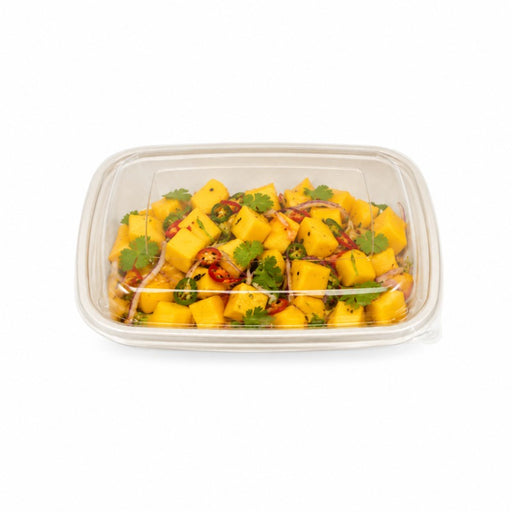Tapa PET transparente para bandeja pulpa 189x189mm A50mm - 50Uds