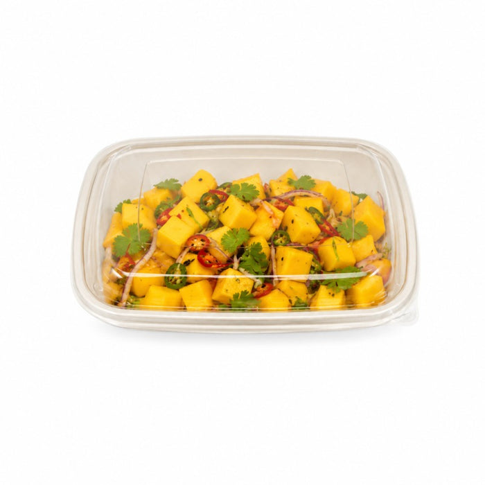 Tapa PET transparente para bandeja pulpa 189x189mm A50mm - 50Uds