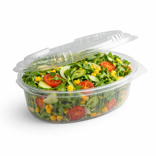 Bandeja oval Apet con tapa visagra 2000ml 255x160mm A110mm - 280Uds
