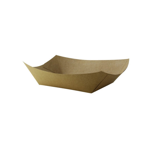Bandeja kraft antigrasa con PE 800ml 215x150mm A50mm - 250Uds