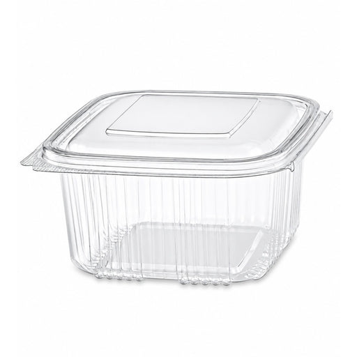 Ensaladera con tapa bisagra transparente PP 375ml 120x110mm A50mm - 50Uds