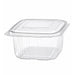Ensaladera con tapa bisagra transparente PP 375ml 120x110mm A50mm - 50Uds