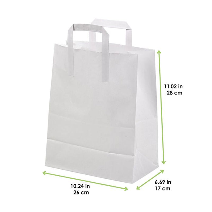 Bolsa cabas blanco reciclada 260x170mm A280mm - 250Uds