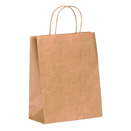 Bolsa de papel Kraft con asas de cordel 220x100mm A290mm - 250Uds