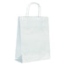 Bolsa de papel blanco con asas de cordel 220x100mm A290mm - 250Uds