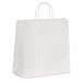 Bolsa de papel blanco con asas de cordel 280x120mm A310mm - 200Uds