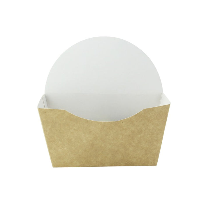 Envase kraft para burger/bagel/donuts 135x60mm A130mm - 50Uds
