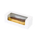 Caja de cartón blanco con ventana para pasteles o macaron 150x60mm A50mm - 50Uds