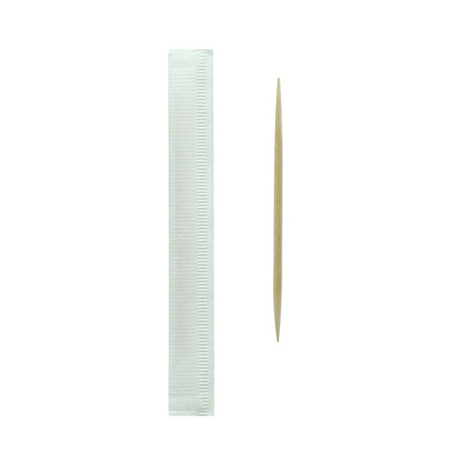 Palillo de dientes de madera envasados individualmente A65mm - 1000Uds