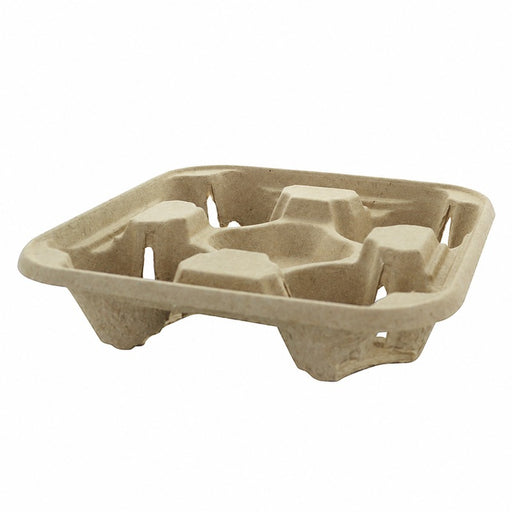 Portavasos de celulosa para 4 vasos 220x220mm A40mm - 300Uds