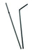 Pajita flexible negra A240mm - 500Uds