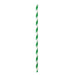 Pajita de papel verde/blanco Cocktail A145mm - 500Uds