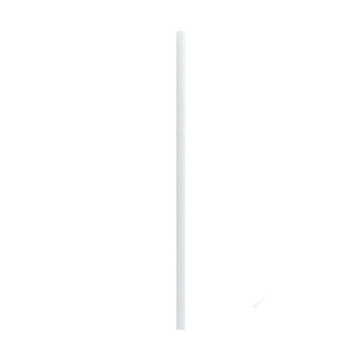 Pajita de papel blanca envuelta individuamente A197mm - 500Uds