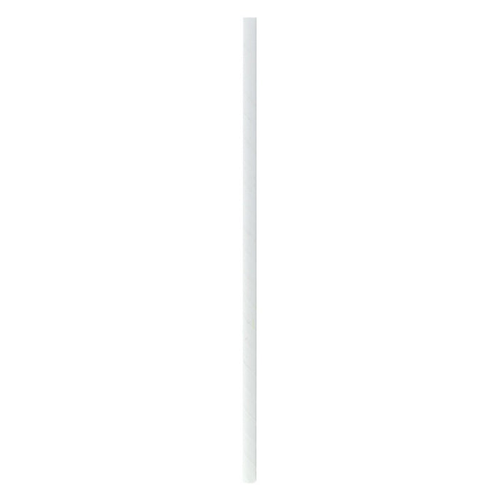 Pajita de papel blanca A260mm - 500Uds