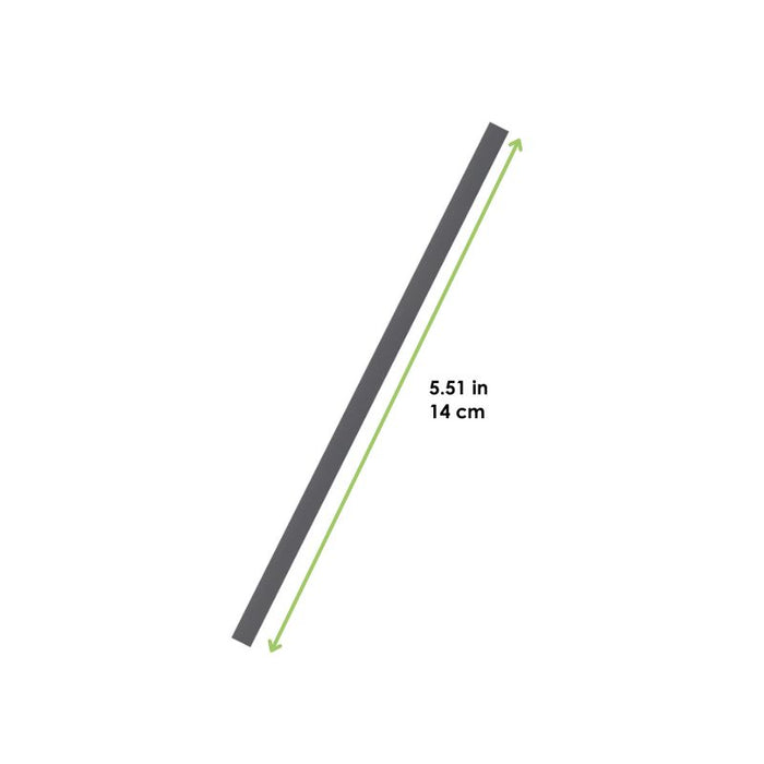 Pajita de PLA negra para cocktail A140mm - 1000Uds