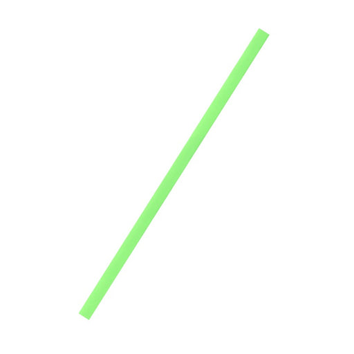 Pajita de PLA verdes flexibles A240mm - 250Uds
