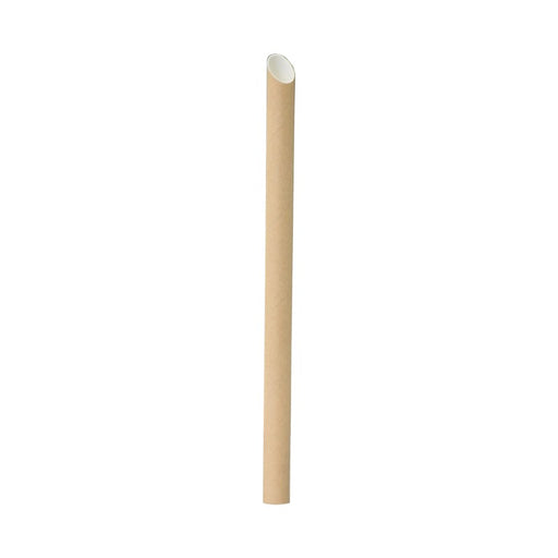 Pajita biselada Kraft para Bubble Tea 200mm - 250Uds