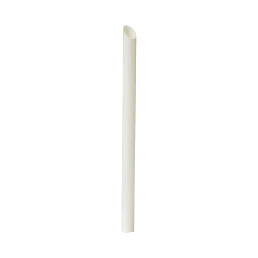 Pajita blanca biselada para Bubble Tea 200mm - 250Uds