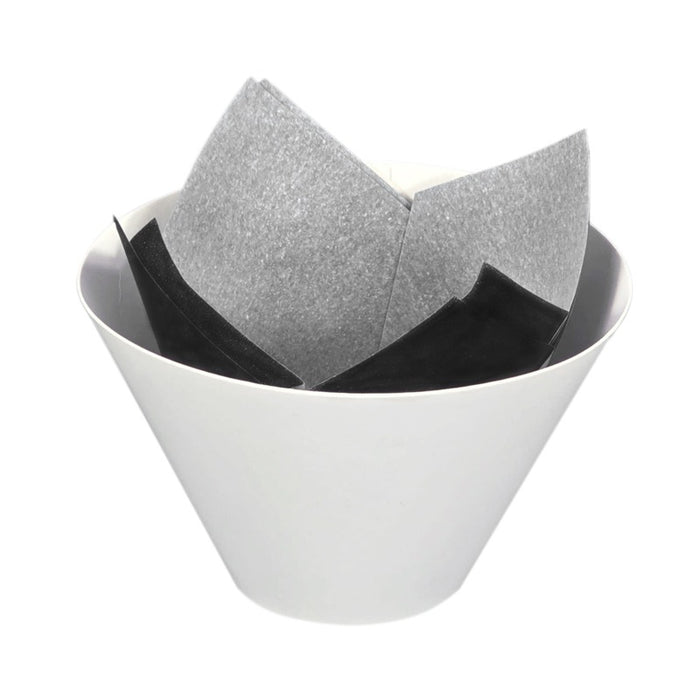 Papel negro tulipa de cocción antigrasa 110x110mm A60mm - 120Uds