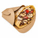 Funda para crepe tipo mariposa de cartón marrón 145x65mm A185mm - 50Uds