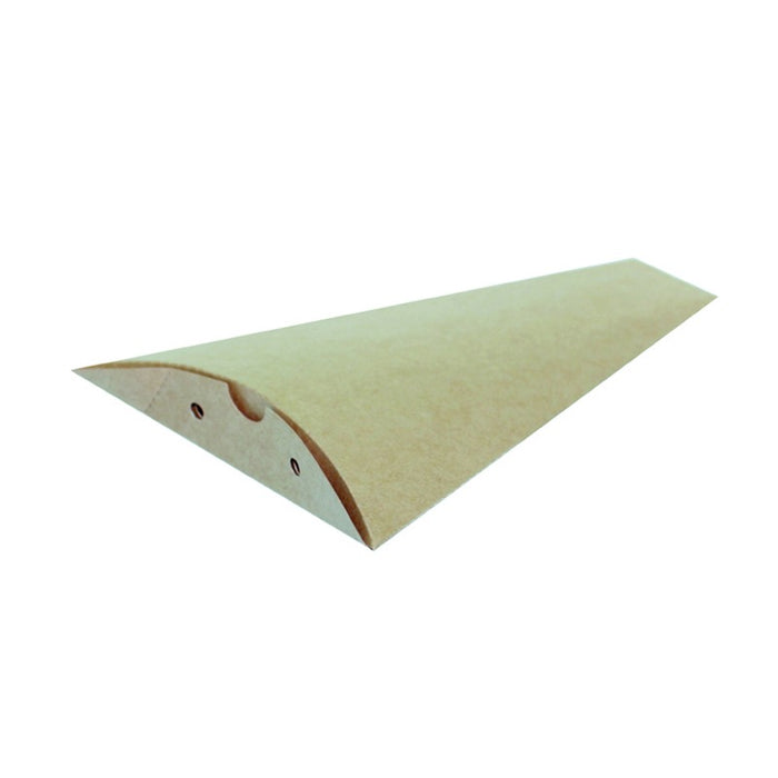 Caja triangular de cartón marrón para crepes 120 A160mm - 100Uds