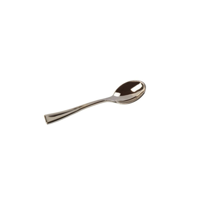 Cuchara en PS color plata 129mm - 50Uds