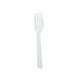 Mini Tenedor blanco 125mm - 1000Uds