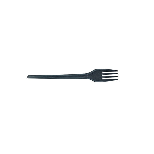 Tenedor en PS negro 170mm - 100Uds